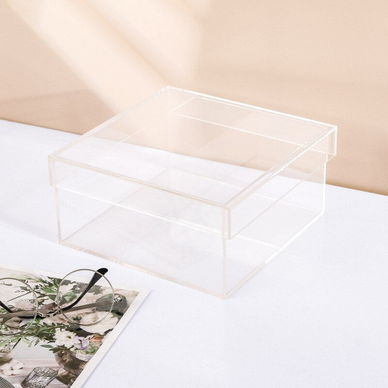 Koadclo | Colorful Acrylic Storage Organizer Box with Lid