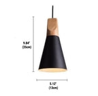 Koadclo | Minimalist Wooden Pendant Light – NordicLight Scandinavian Ceiling Lamp