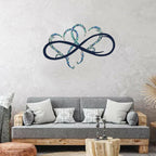 Koadclo | Endless Heart Steel Wall Decoration – Metal Wall Art for Living Room & Bedroom