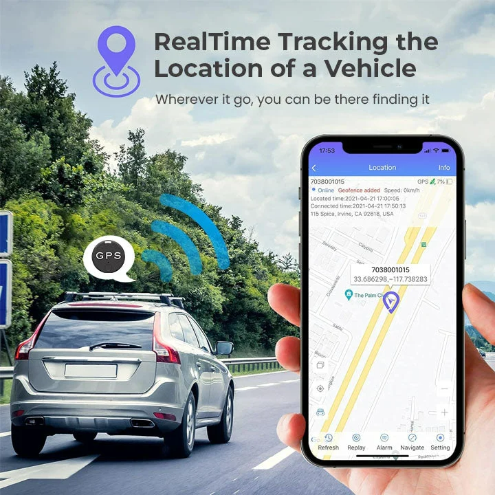 Koadclo | Mini Magnetic GPS Tracker – Compact Tracking Device for Belongings