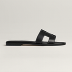 koadclo | Leather Flat Sandals with Cut Out Strap
