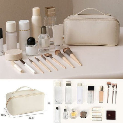 Koadclo | Cosmetic Bag – Elegant & Spacious Travel Makeup Organizer
