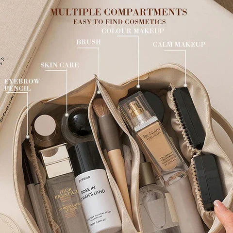 Koadclo | Cosmetic Bag – Elegant & Spacious Travel Makeup Organizer