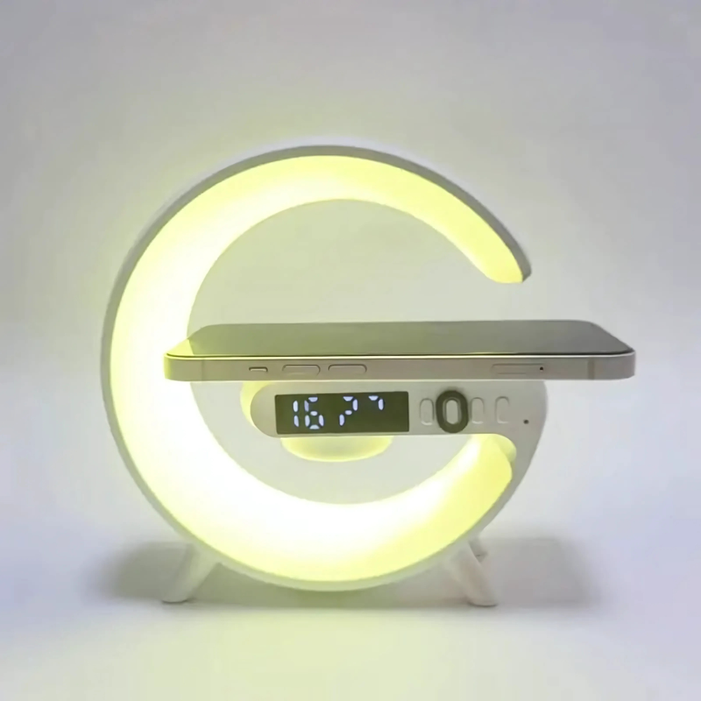 koadclo | Wireless Charging Lamp - LED Clock Speaker