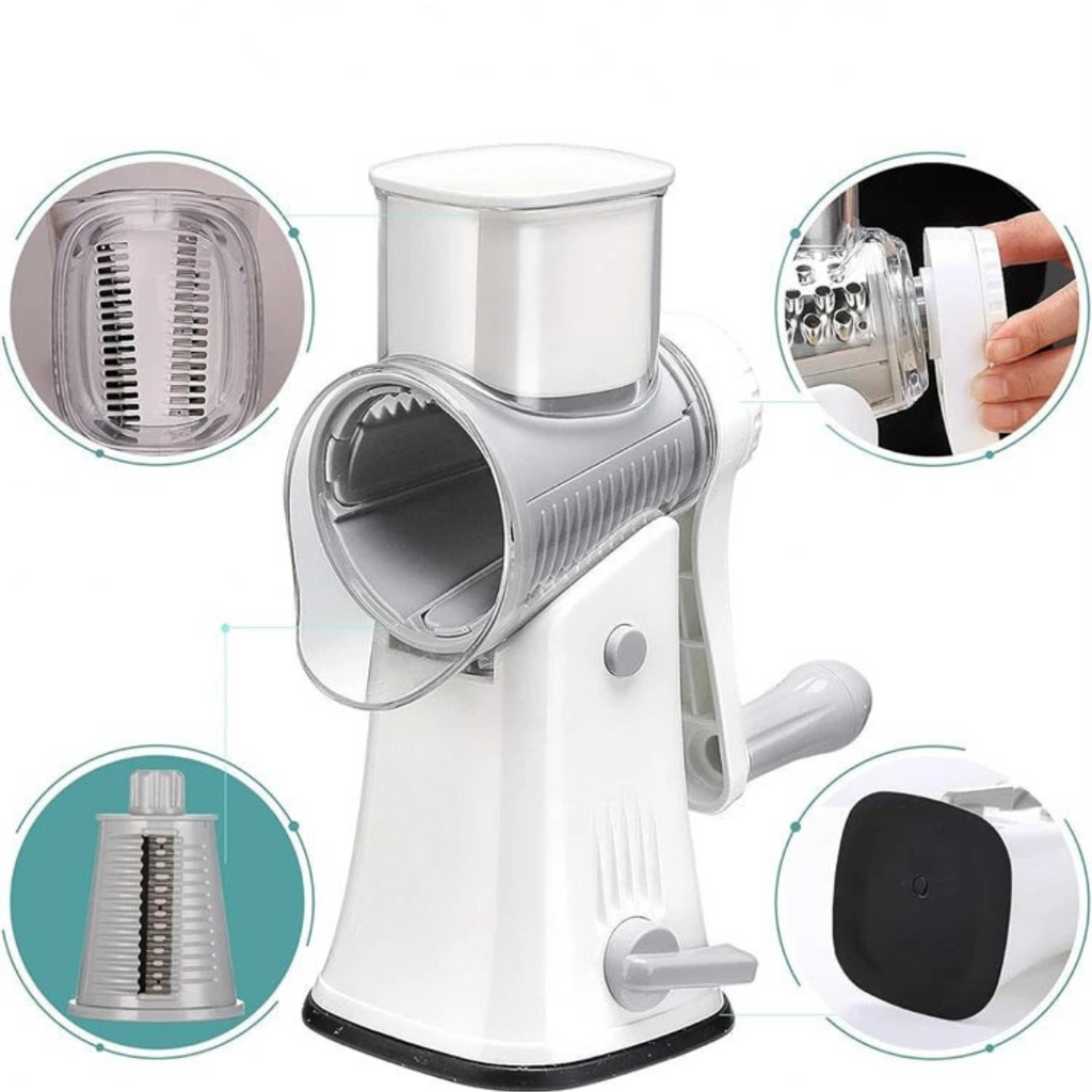 koadclo | Vegetable Slicer with Rotary Cheese Grater Blades