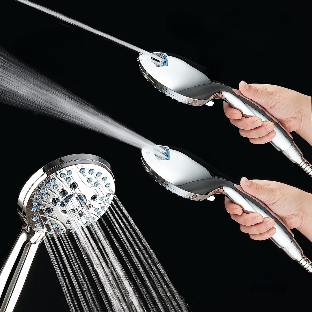 koadclo | Shower Head - Adjustable High Pressure Chrome Set