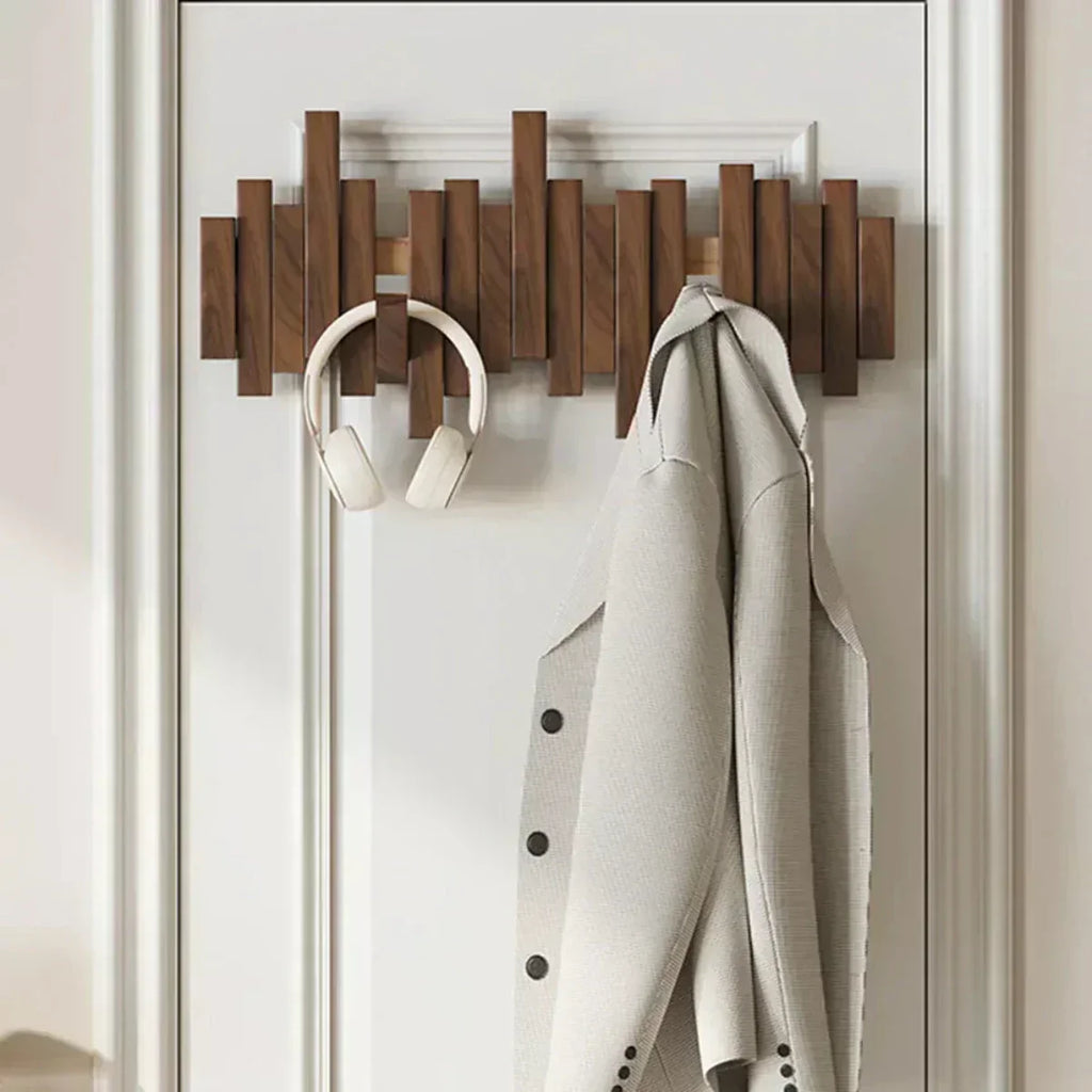 Koadclo | Wooden Piano Wall Coat Rack - Practical & Elegant Entryway Organizer