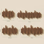 Koadclo | Wooden Piano Wall Coat Rack - Practical & Elegant Entryway Organizer