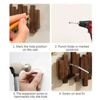 Koadclo | Wooden Piano Wall Coat Rack - Practical & Elegant Entryway Organizer