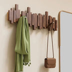 Koadclo | Wooden Piano Wall Coat Rack - Practical & Elegant Entryway Organizer