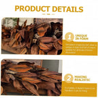Koadclo | Brown Magnolia Leaf Garland – Realistic Autumn Decoration for Indoor & Covered Outdoor Use