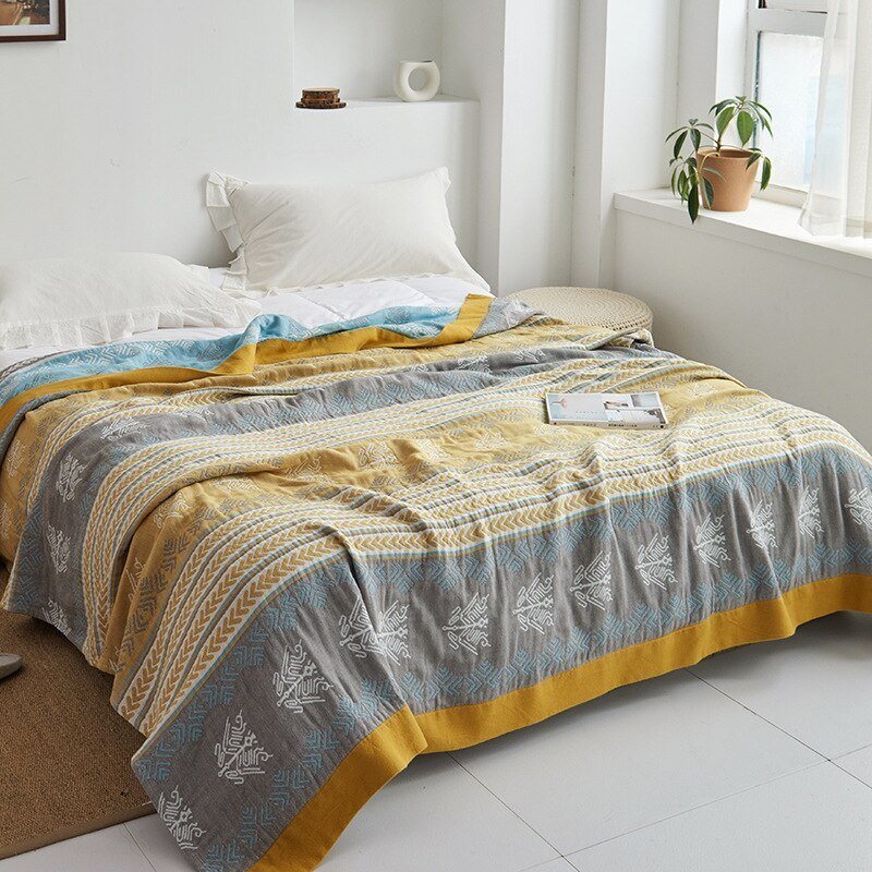 Koadclo | Myk Japanese Throw Blanket – Soft Lightweight Couch Cover for Home Decor