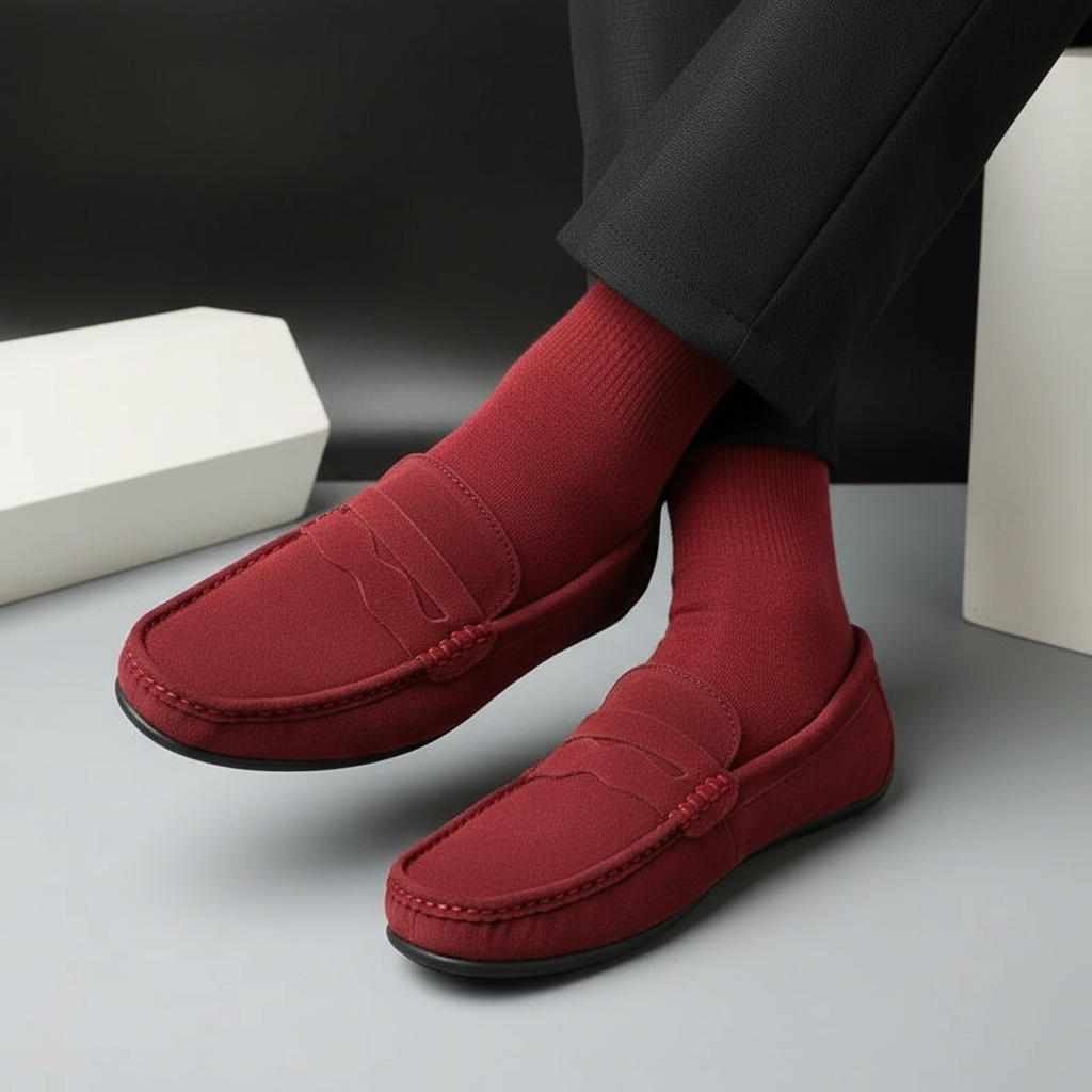 Aurion | Men’s Suede Classic Loafers
