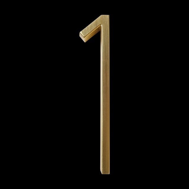 koadclo | Gold Modern House Numbers – Contemporary Address Numbers for Home Exterior