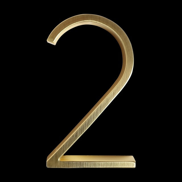 koadclo | Gold Modern House Numbers – Contemporary Address Numbers for Home Exterior