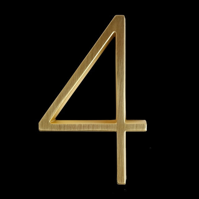 koadclo | Gold Modern House Numbers – Contemporary Address Numbers for Home Exterior