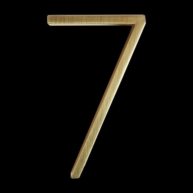 koadclo | Gold Modern House Numbers – Contemporary Address Numbers for Home Exterior