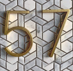 koadclo | Gold Modern House Numbers – Contemporary Address Numbers for Home Exterior