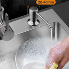 Koadclo | Wall Mounted Soap Dispenser – Stainless Steel for Kitchen & Bathroom