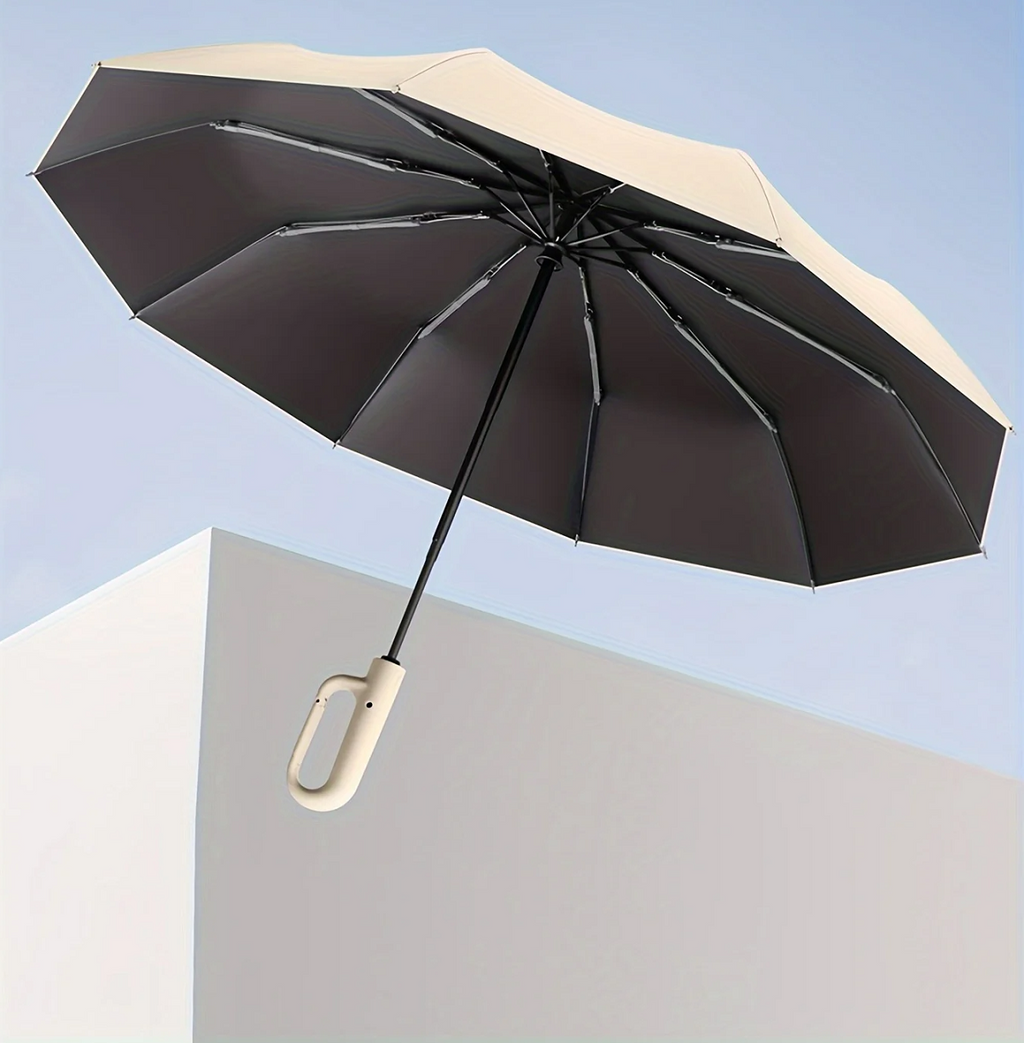 koadclo | Wind-Resistant Automatic Folding Umbrella – Compact & Durable with Large Buckle Handle