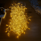 Koadclo | Twinkling Icicle String LED Lights - Warm White & Cool White, Extendable for Indoor & Outdoor Holiday Decor